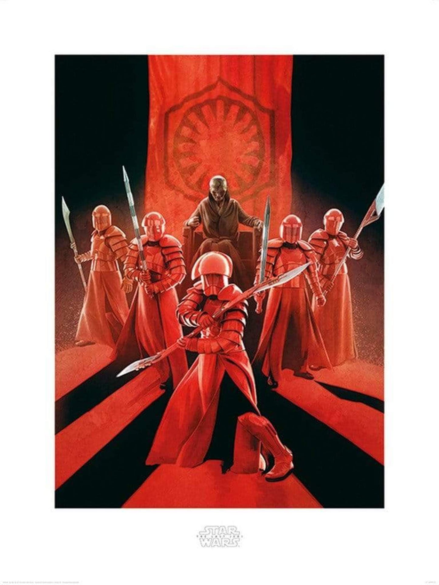 Pyramid Star Wars The Last Jedi Snoke and Elite Guards Kunstdruk 60x80cm | Posters.be