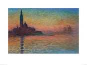 Pyramid Monet Sunset in Venice Kunstdruk 60x80cm | Posters.nl
