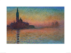 Pyramid Monet Sunset in Venice Kunstdruk 60x80cm | Posters.nl