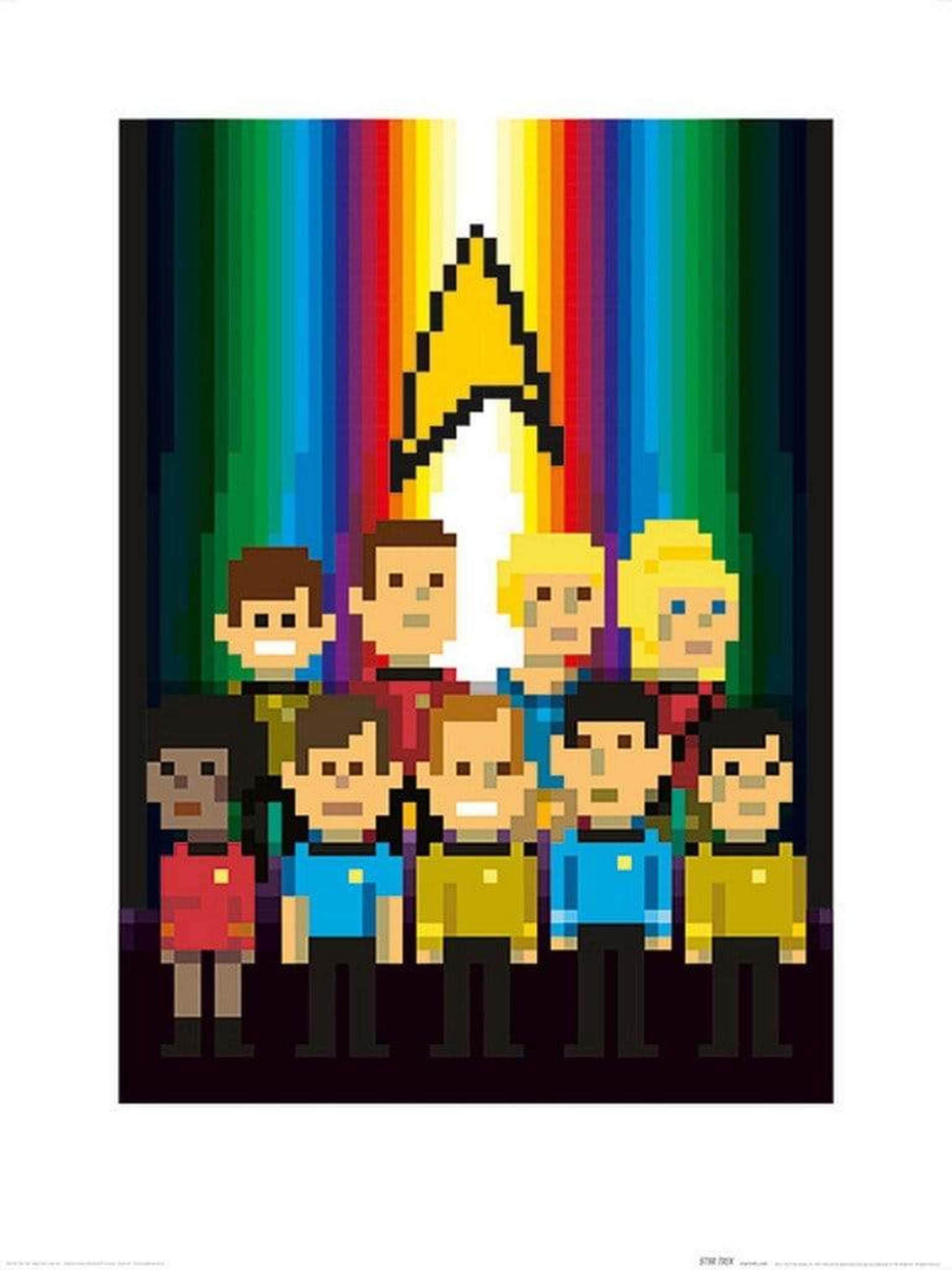 Pyramid Star Trek Trexels Original Crew Kunstdruk 60x80cm | Posters.nl
