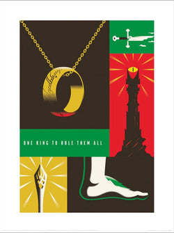 Pyramid Ppr54294 Warner Bros One Ring To Rule Them All Kunstdruk 30X40cm | Posters.nl