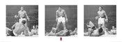 Pyramid Muhammad Ali Liston Triptych Kunstdruk 33x95cm | Posters.nl
